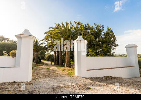 Barbate, Espagne. Le Palomar de la Brena, un ranch du 18ème siècle et dans la province de Cadix, Andalousie Banque D'Images
