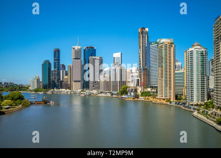 L'horizon de Brisbane, capitale du Queensland, Australie Banque D'Images