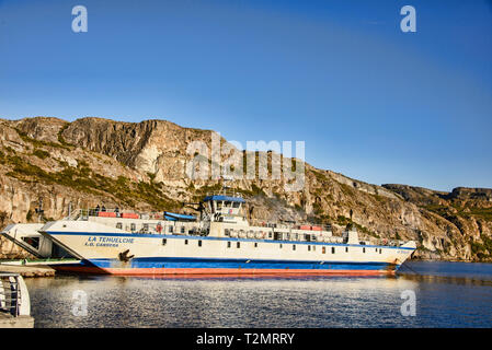 Ferry Chile Chico, Lago General Carrera, d'Aysen, en Patagonie, au Chili Banque D'Images