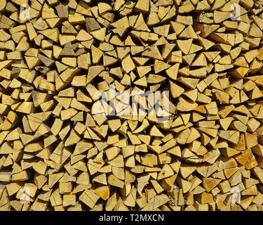 DE - BAVARIA : pile de bois (bois en vente) Banque D'Images
