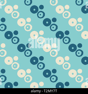 Abstrait bleu pointillé géométrique pastel motif coloré, bleu et gris, fond texture symétrique minimaliste Banque D'Images