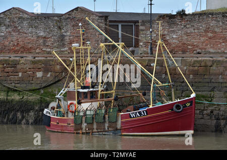 Stjernen WA31 bateau de pêche dans le port de Bristol. Bristol est une ville et une paroisse civile dans le quartier de Best Western Cumbria, Angleterre. Banque D'Images