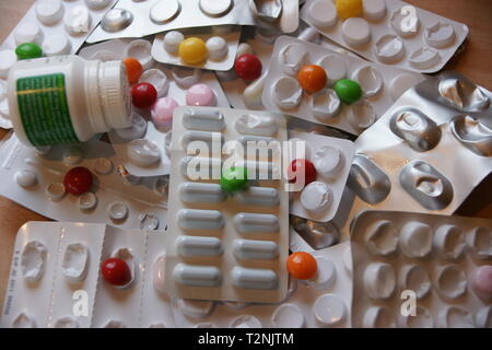 Les médicaments sur ordonnance et les médicaments, des pharmacies, pharmacie Banque D'Images