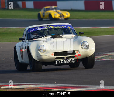 Mike Gardiner, Dan Cox, TVR Griffith 200, protections, HSCC, Trophée de la saison, samedi, 30 mars 2019, le circuit de Donington Park, course, CJM Photograp Banque D'Images