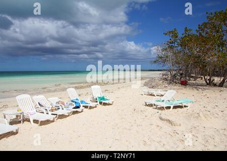 Cuba - Cayo Coco beach, célèbre all inclusive resort Banque D'Images