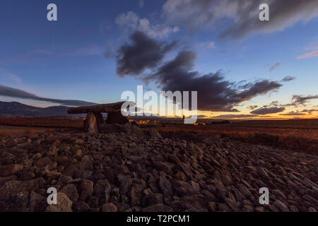 La Hechicera dolmen nezt à Laguardia, l'Alava, Espagne Banque D'Images