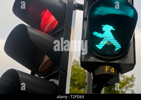 Ampelmännchen, Berlin, Allemagne Banque D'Images