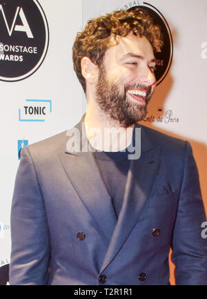 Assister à la 19e Congrès annuel des célébrités WhatsOnStage Awards au Prince of Wales Theatre sur Coventry Street à Londres avec : Aidan Turner Où : London, Royaume-Uni Quand : 03 mars 2019 Crédit : Paul Taylor/WENN.com Banque D'Images