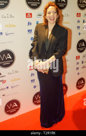 Assister à la 19e Congrès annuel des célébrités WhatsOnStage Awards au Prince of Wales Theatre sur Coventry Street à Londres avec : Katherine où Parkinson : London, Royaume-Uni Quand : 03 mars 2019 Crédit : Paul Taylor/WENN.com Banque D'Images