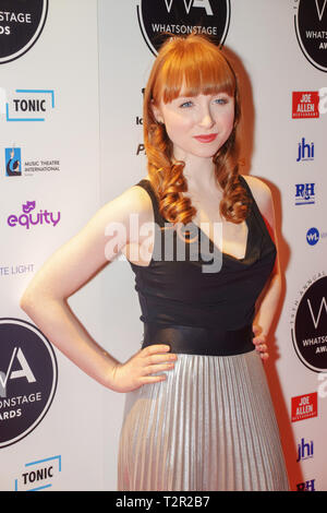 Assister à la 19e Congrès annuel des célébrités WhatsOnStage Awards au Prince of Wales Theatre sur Coventry Street à Londres avec : Michelle Fox Où : London, Royaume-Uni Quand : 03 mars 2019 Crédit : Paul Taylor/WENN.com Banque D'Images