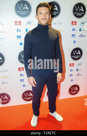 Assister à la 19e Congrès annuel des célébrités WhatsOnStage Awards au Prince of Wales Theatre sur Coventry Street à Londres avec : Jonathan Bailey Où : London, Royaume-Uni Quand : 03 mars 2019 Crédit : Paul Taylor/WENN.com Banque D'Images
