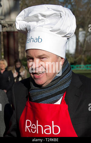 Robbie Gibb retourne à la crêpe crêpe parlementaire 2015 Course à Londres. Gibb est maintenant PM Theresa May, directeur de la Communication. 17 février 2015. Banque D'Images