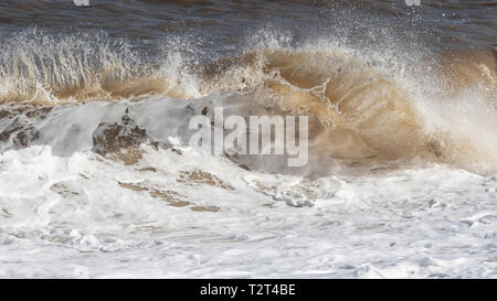 Sculpture de la mer, les vagues et l'eau forte Banque D'Images