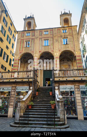 Gênes, Italie - 14 octobre 2018 : Chiesa di San Pietro Banchi dans Genova Banque D'Images