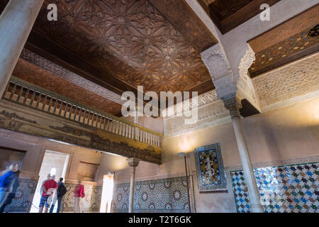 Le Mexuar, Alhambra, Granada, Espagne Banque D'Images