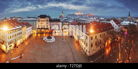 Bratislava - Slovaquie panorama - Europe de l'est ville Banque D'Images