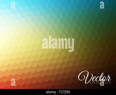 Arrière-plan flou abstrait fabriqué à partir d'hexagones avec place pour votre texte Illustration de Vecteur