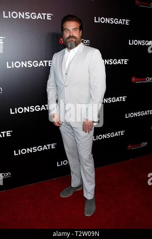 Las Vegas, NV, USA. 4ème apr 2019. David Harbour aux arrivées de Lionsgate CinemaCon Présentation, le Colisée de Caesars Palace, Las Vegas, NV, le 4 avril 2019. Credit : JA/Everett Collection/Alamy Live News Banque D'Images