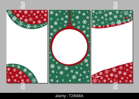 Histoires de Noël - modèles modifiables. La diffusion en continu. Les gens créatifs collection. L'hiver, Noël et Nouvel An thème. Des flocons et des étoiles. 16:9 ratio Illustration de Vecteur