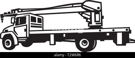 Camion grue Illustration Illustration de Vecteur