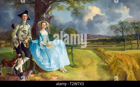 Thomas Gainsborough, M. et Mme Andrews, portrait, vers 1750 Banque D'Images