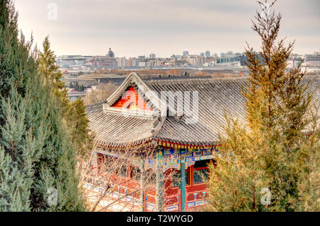 Le Parc Beihai, Beijing, Chine Banque D'Images