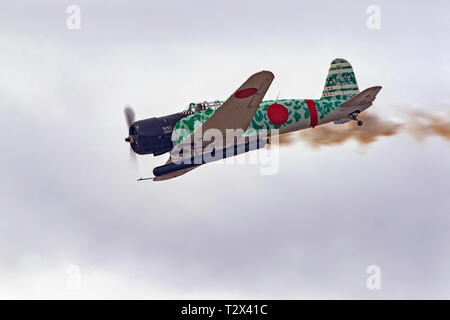 Avion de la Tora Tora Tora WWII Pearl Harbor re-enactment Banque D'Images