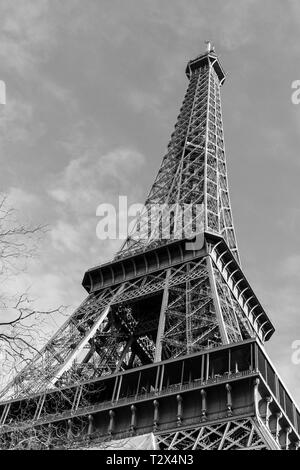 La Tour Eiffel (1887-1889) à Paris, France. Banque D'Images