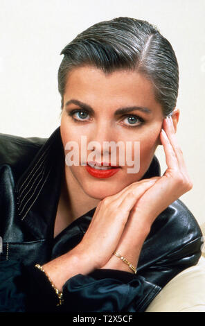 Birgit Schrowange Fernsehmoderatorin, deutsche, ca. 1991. Présentateur de télévision allemande Birgit Schrowange, ca. 1991. Banque D'Images