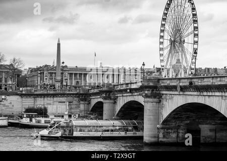 Pont de la Concorde (Paris). La France. Banque D'Images