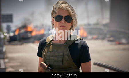 DATE DE SORTIE : Novembre 1, 2019 Title : Terminator : sombre destin Studio : Paramount Pictures Réalisateur : Tim Miller TERRAIN : terrain inconnu : nouvel opus de la série Terminator avec : LINDA HAMILTON Sarah Connor. (Crédit Image : © Paramount Pictures/photos) Banque D'Images