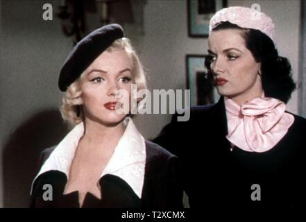 MARILYN MONROE, JANE RUSSELL, les hommes préfèrent les blondes, 1953 Banque D'Images