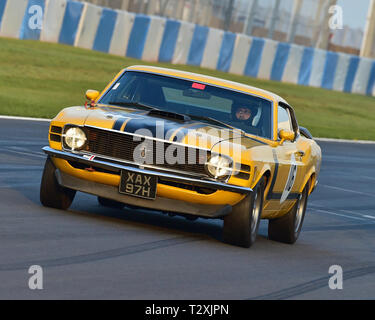 Martin Edridge, Ford Mustang, route historique championnat sportif, HSCC, de la saison, samedi, 30 mars 2019, le circuit de Donington Park, course, CJM P Banque D'Images