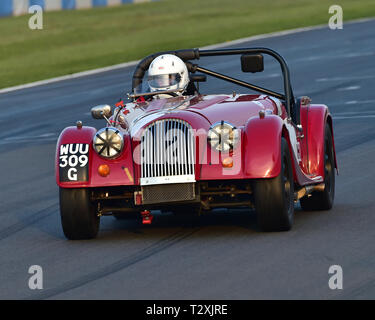 Peter Garland, Morgan Plus 8, route historique championnat sportif, HSCC, de la saison, samedi, 30 mars 2019, le circuit de Donington Park, course, CJM P Banque D'Images