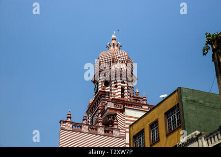 La mosquée Jami Ul Alfar à Colombo, le plus ancien quartier de Pettah, capitale Colombo, Sri Lanka Banque D'Images