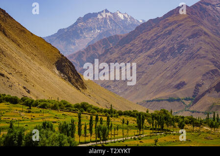 Pamir Highway incroyable au Tadjikistan, en Asie centrale Banque D'Images