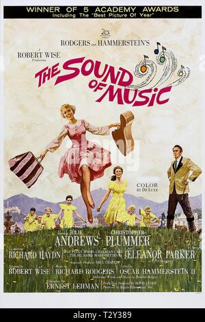 JULIE ANDREWS, Christopher PLUMMER, l'AFFICHE DE THE SOUND OF MUSIC, 1965 Banque D'Images