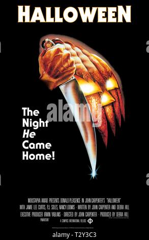 L'affiche de film, Halloween, 1978 Banque D'Images