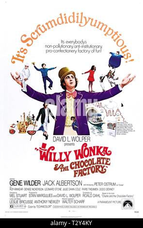 GENE WILDER POSTER, WILLY WONKA et la chocolaterie, 1971 Banque D'Images