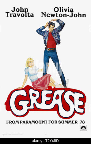 OLIVIA NEWTON-john, JOHN TRAVOLTA POSTER, GRAISSE, 1978 Banque D'Images