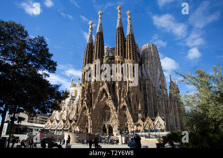 Église de la Sagrada Familia à Barcelone Banque D'Images