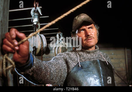 ROBERT SHAW, JAWS, 1975 Banque D'Images