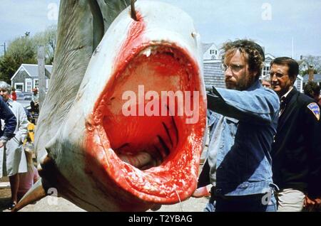 RICHARD DREYFUSS, ROY SCHEIDER, JAWS, 1975 Banque D'Images