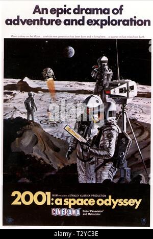 L'affiche de film, 2001 : l'odyssée de l'espace, 1968 Banque D'Images