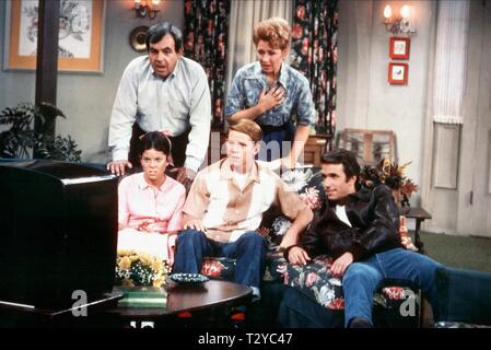 Jours heureux, Erin Moran, Tom Bosley, Ron Howard, MARION ROSS , HENRY WINKLER, 1974 Banque D'Images