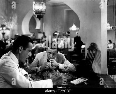 HUMPHREY BOGART, Peter Lorre, Casablanca, 1942 Banque D'Images