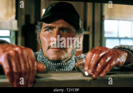 ROBERT SHAW, JAWS, 1975 Banque D'Images