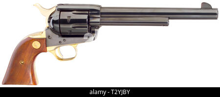 Les armes légères, revolver Colt, 125e anniversaire Single Action Army 1873, pacificateur, calibre .45, Additional-Rights Clearance-Info-Not-Available- Banque D'Images