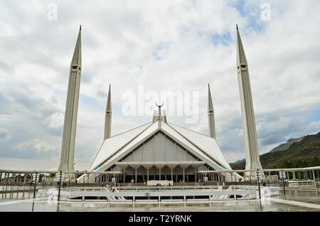 La Mosquée Shah Faisal à Islamabad au Pakistan Banque D'Images