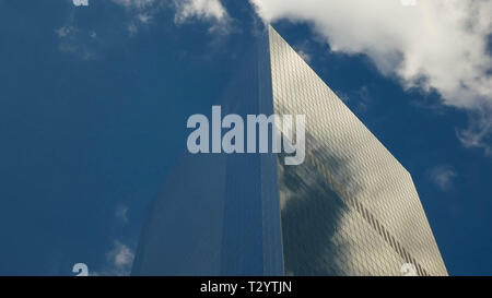 Close up d'un gratte-ciel de Manhattan, New York Banque D'Images